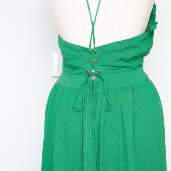 Alexia Admor Kira Ruffle Halter Maxi Dress Size 12 - Picture 10 of 13